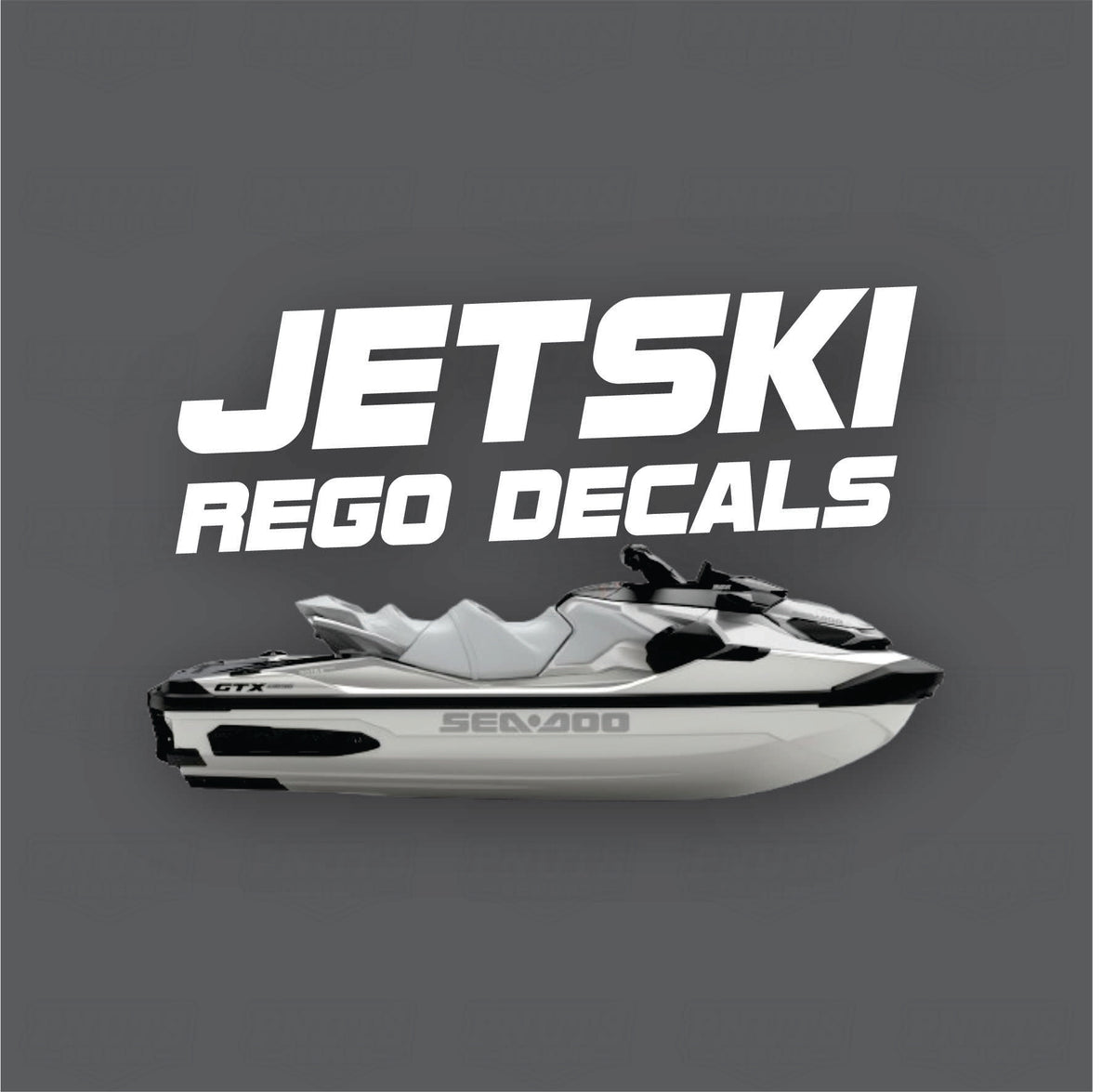Jetski Rego Decal Pair