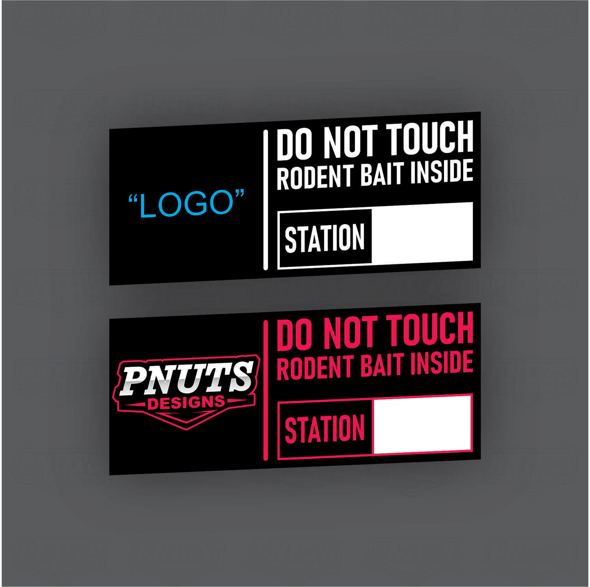 Rodent Bait Station Labels